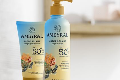 Packaging illustré pour crème solaire
