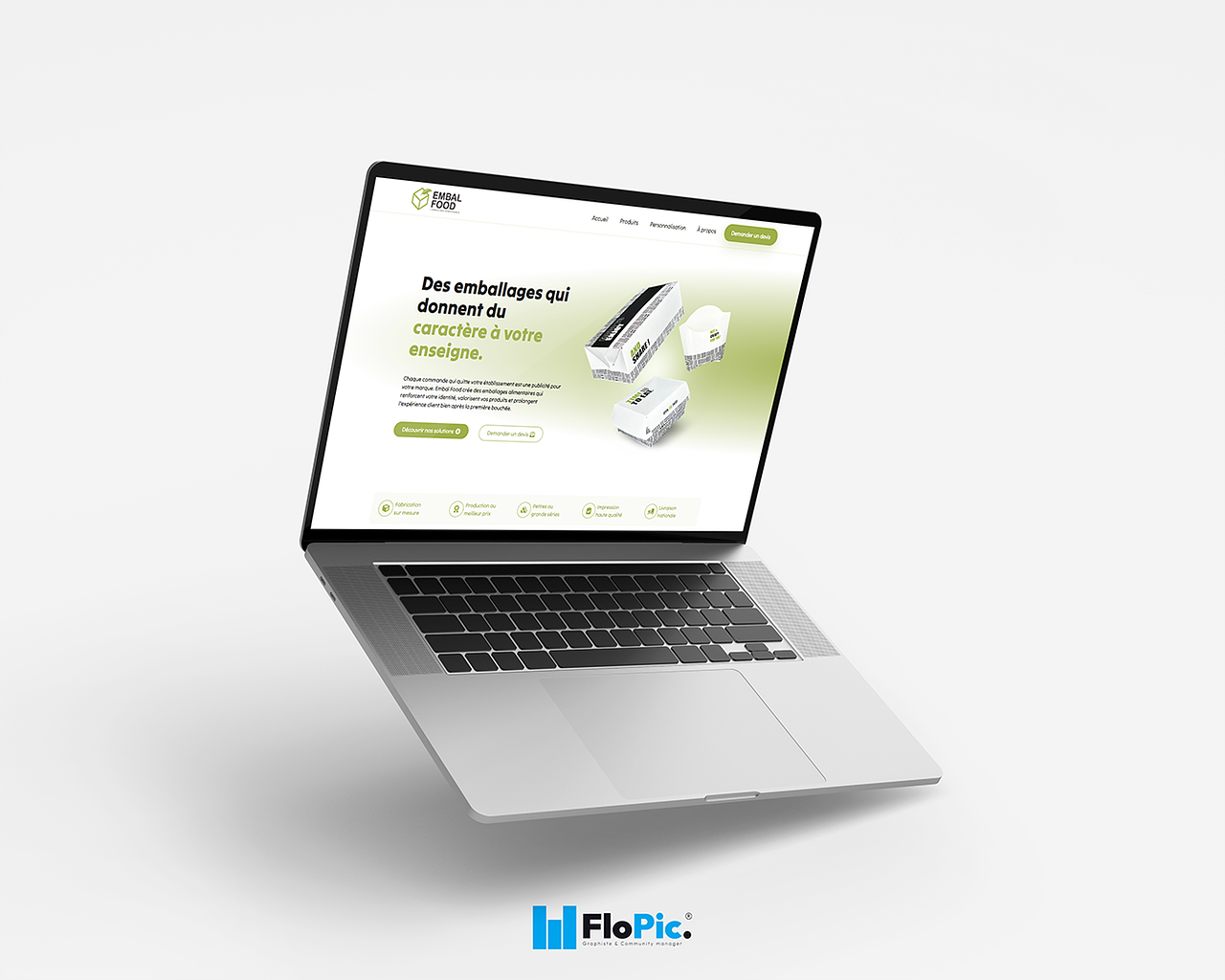 Site web e-commerce fournisseur Embalfood