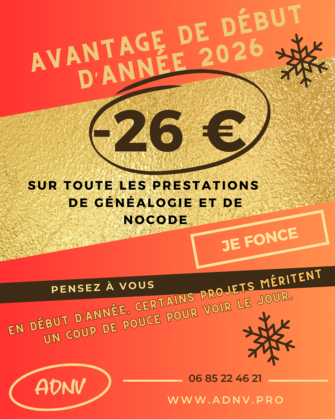 Avantage début d'année
