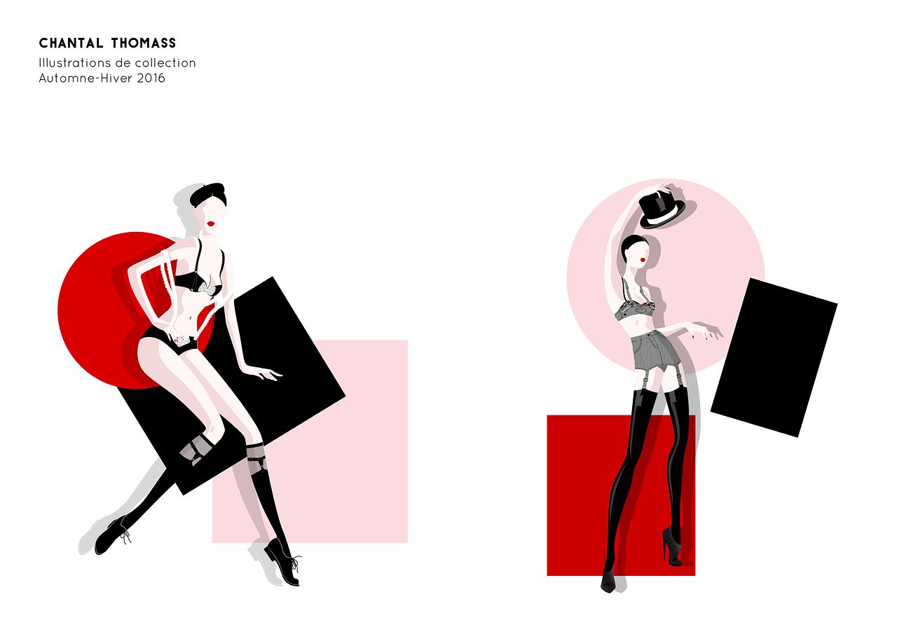 Illustrations de collection Chantal Thomass