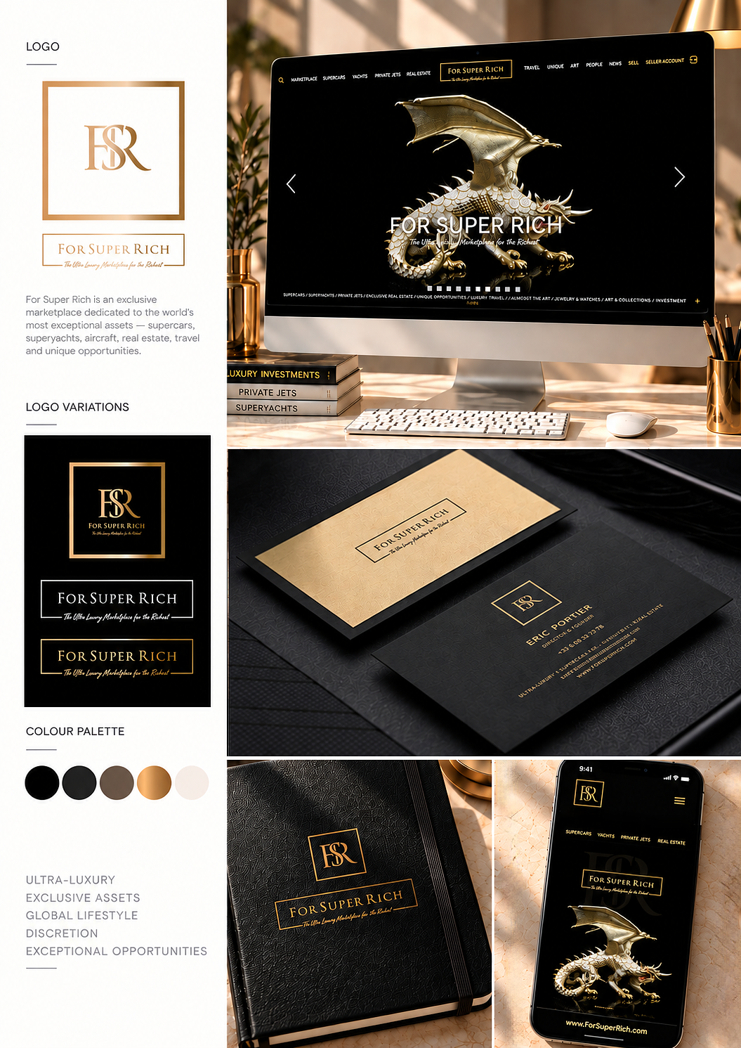 Identité visuelle luxe — Branding premium