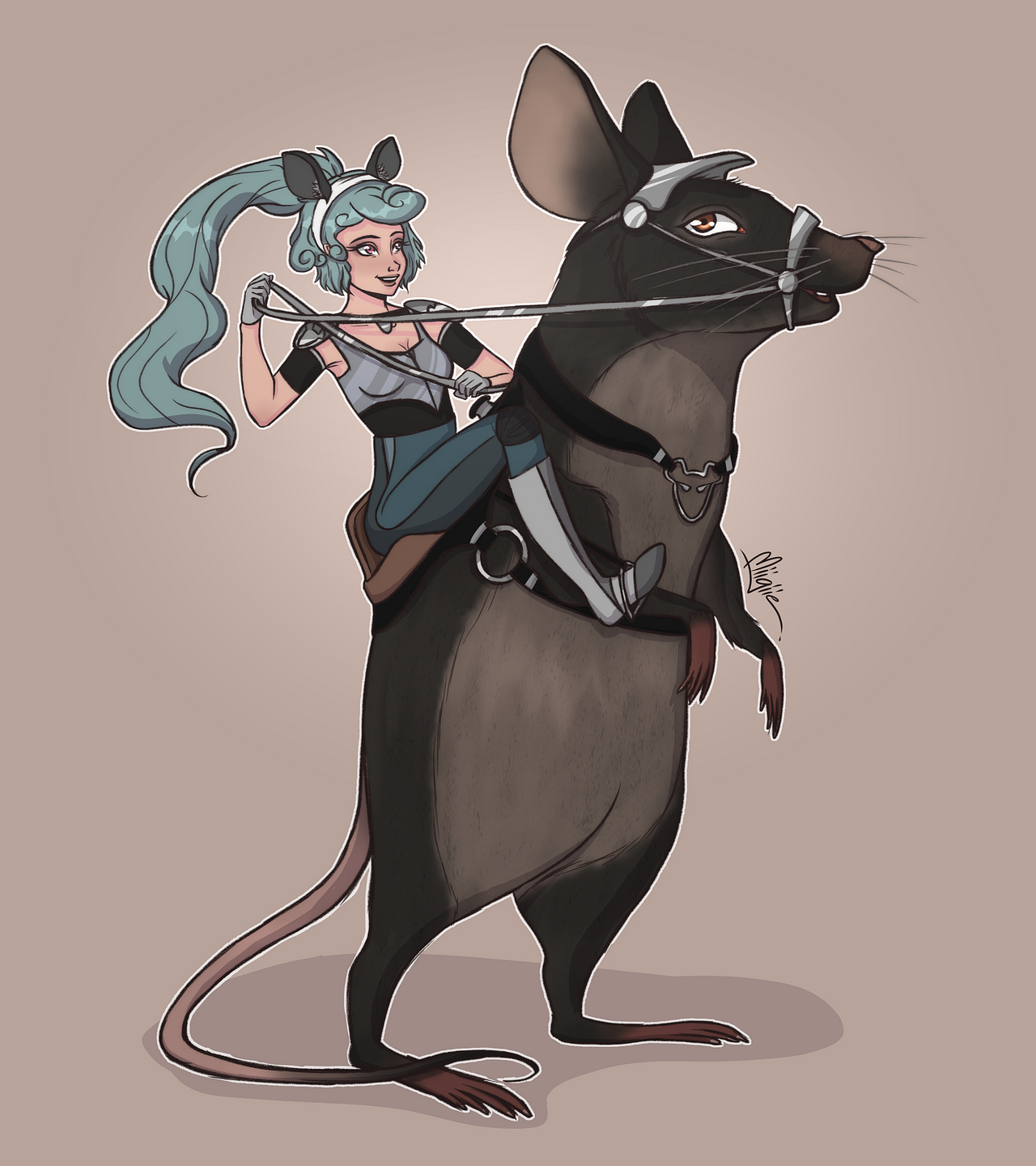 Guerrière souris - Character Design original