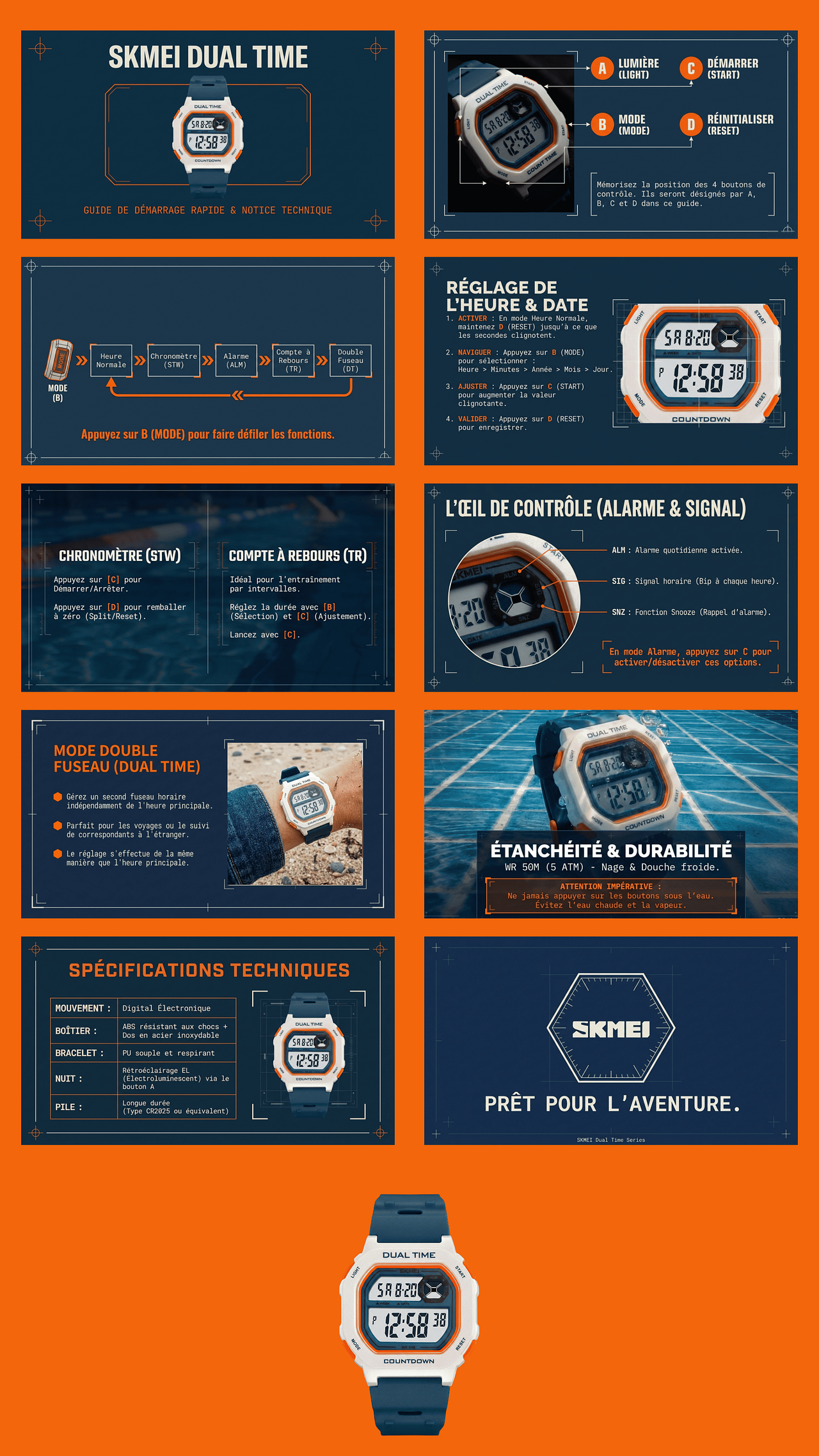 Notice technique montre