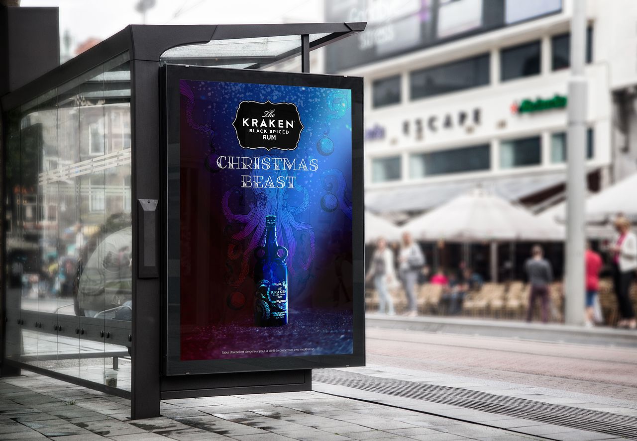 Kraken bus shelter poster