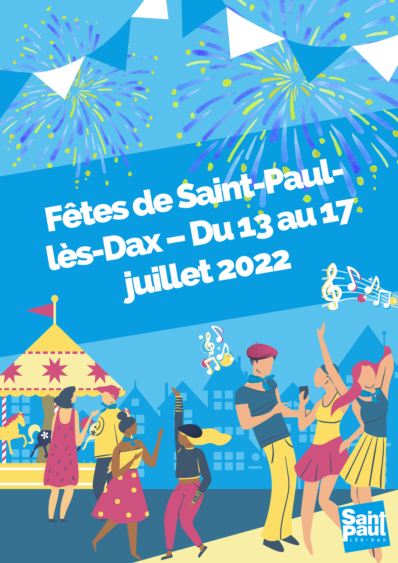 Affiche des fêtes de Saint-Paul-lès Dax