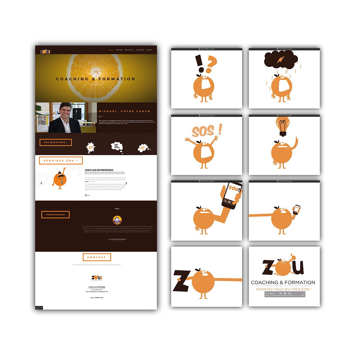 Site web & Animation – Zou ! Coaching & Formation