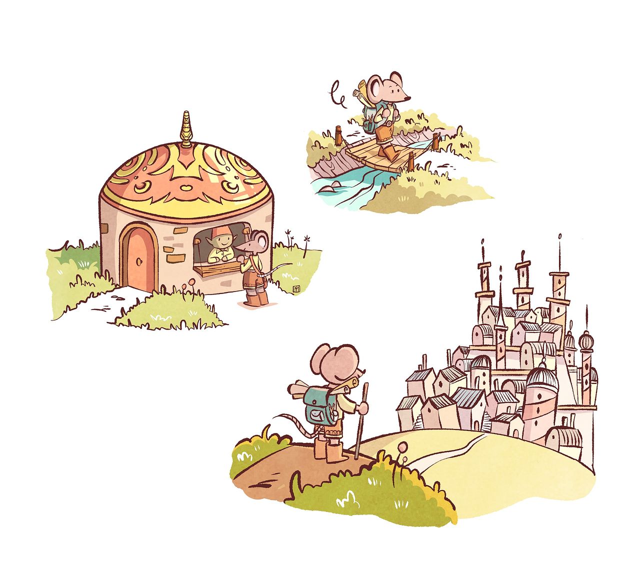 Planche Souris Fantasy