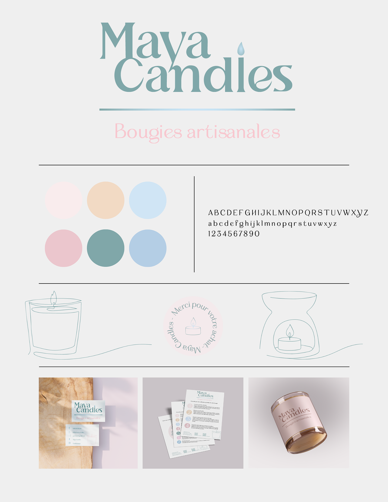 Identité Visuelle Maya Candles