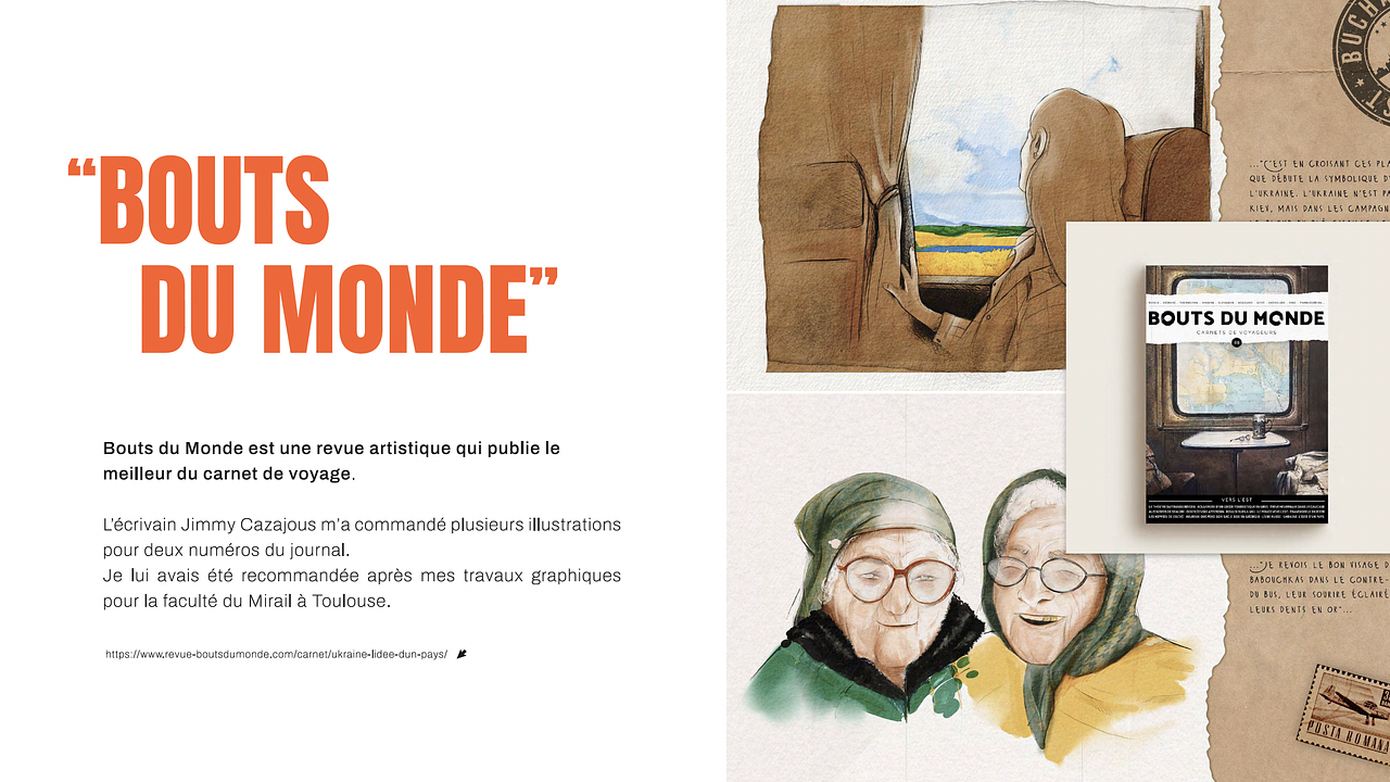 Illustrations revue bouts du monde