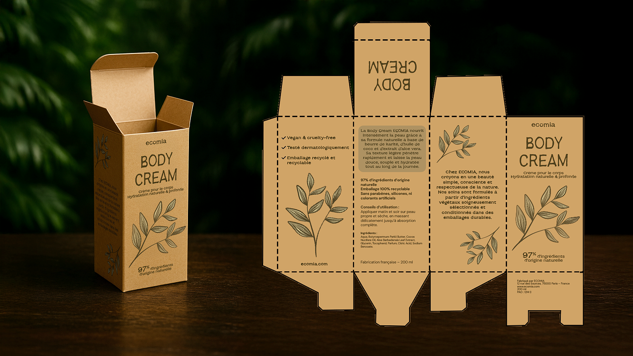 Packaging ligne de cosmétiques