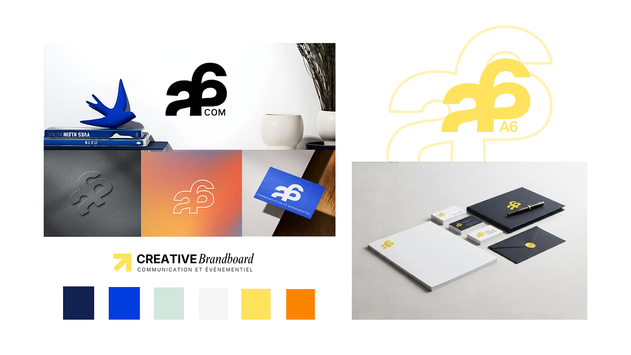 Identité visuelle A6 Agence de communication