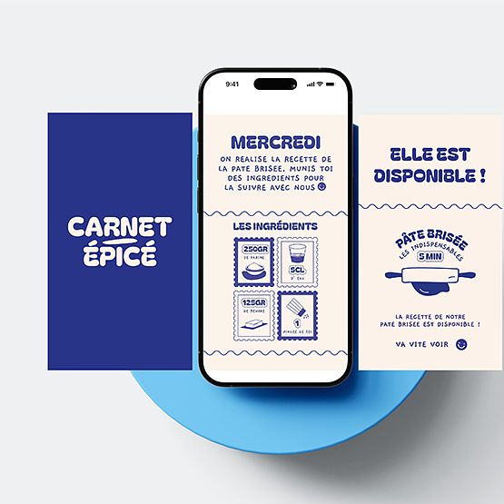 Template réseaux sociaux Carnet Épicé