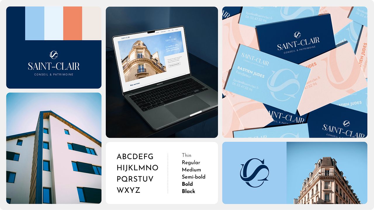 Charte graphique & Site web Saint-Clair