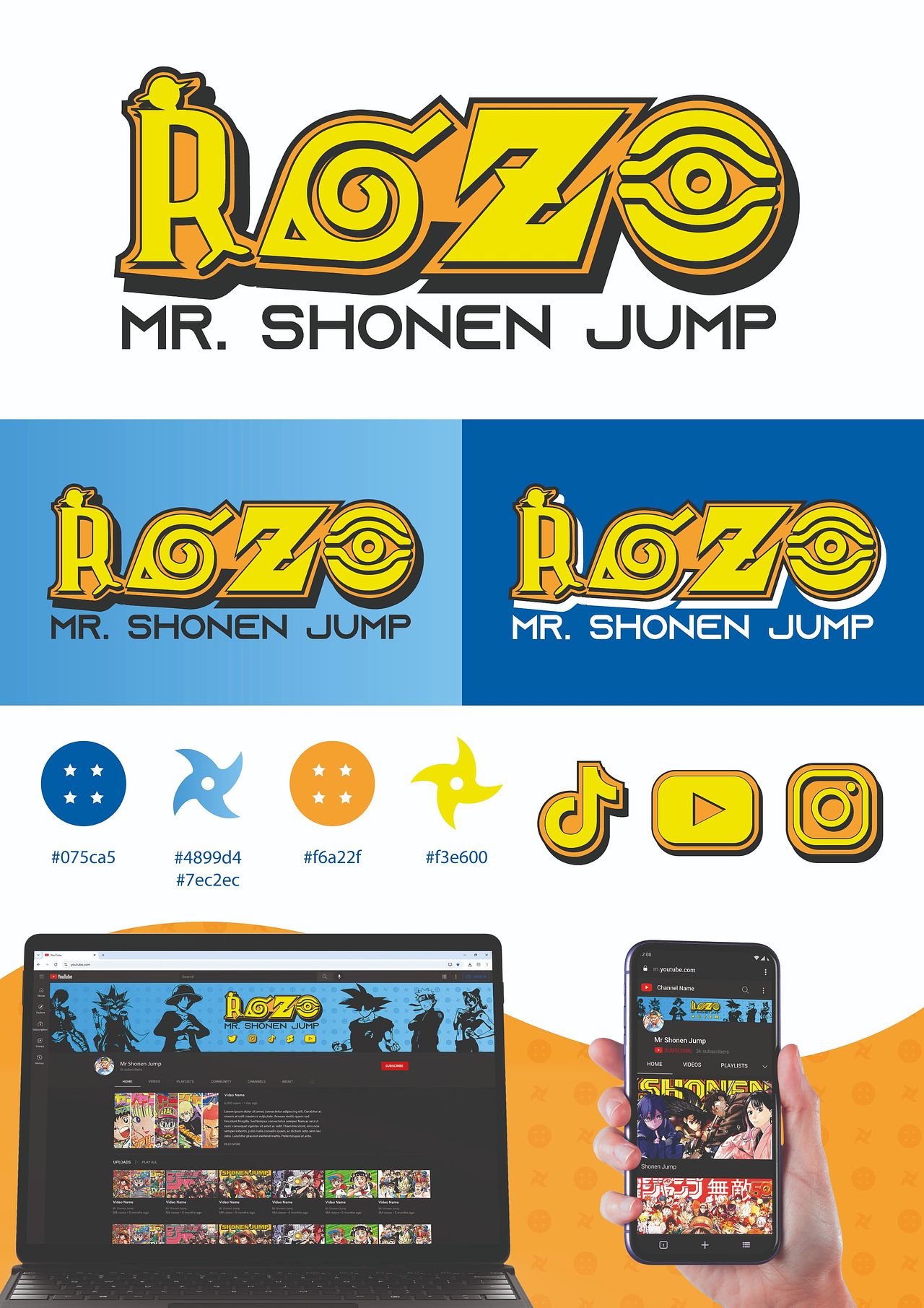 Identité visuelle ROZO - Mr Shonen Jump