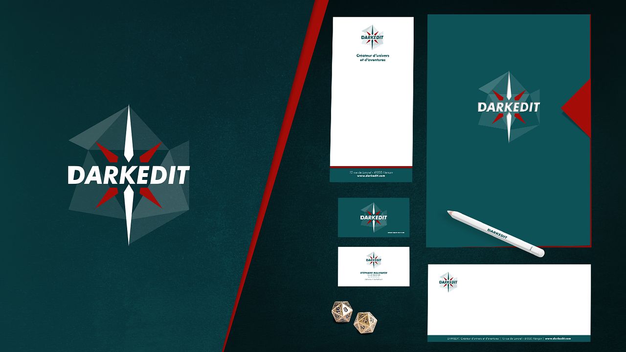Logo et papeterie Darkedit