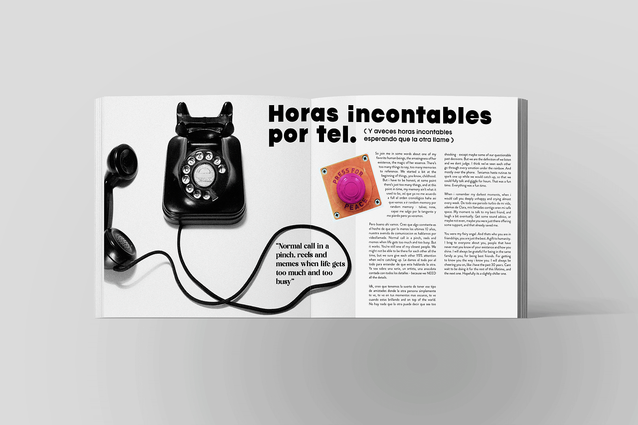 Personalized zine - mise en page