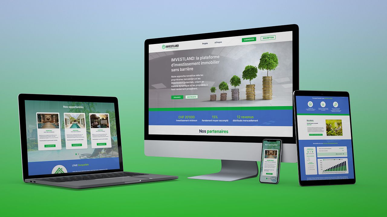 Site vitrine Imvestland