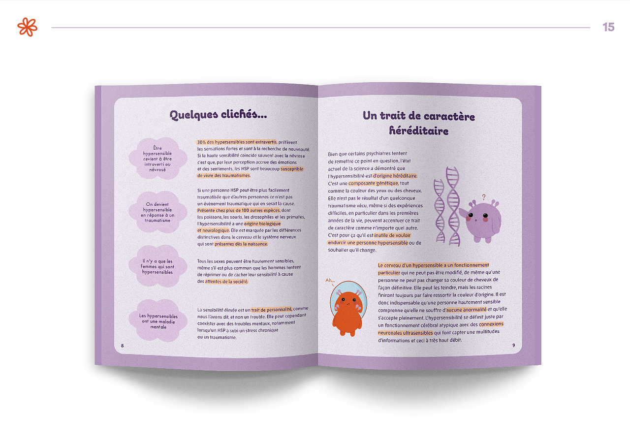 Livre illustré sur l'hypersensibilité