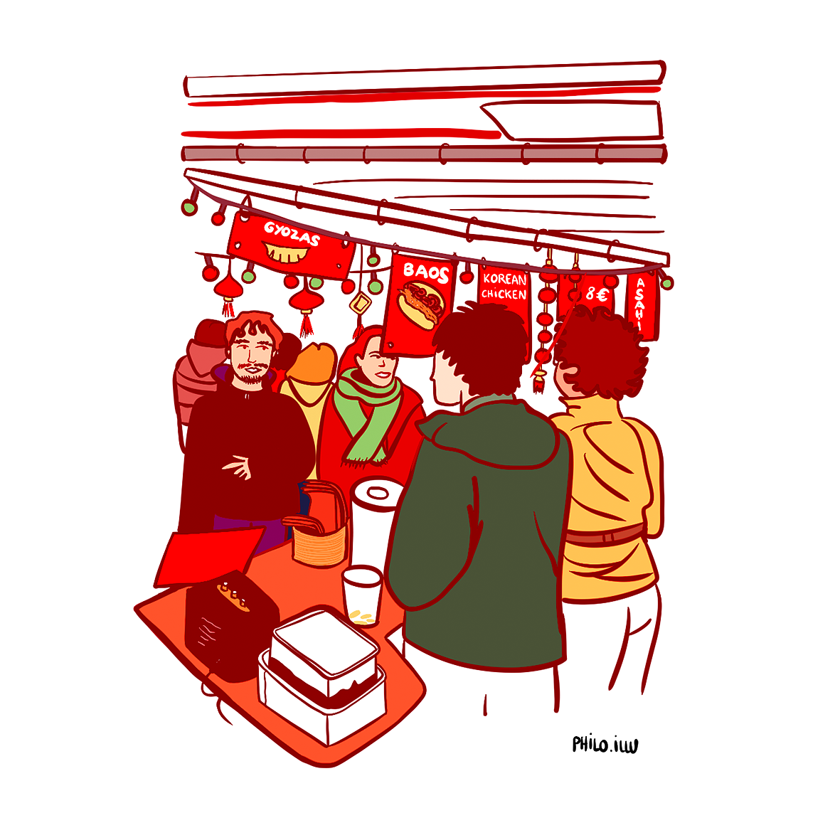 Illustration Food Market