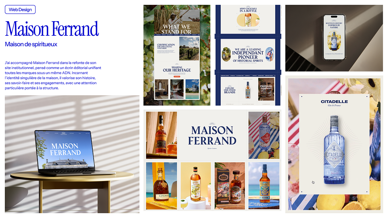 Maison Ferrand - Webdesign