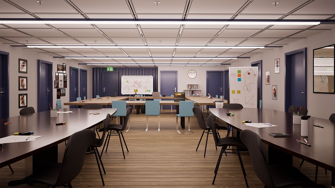 Design 3D d’une salle de réunion