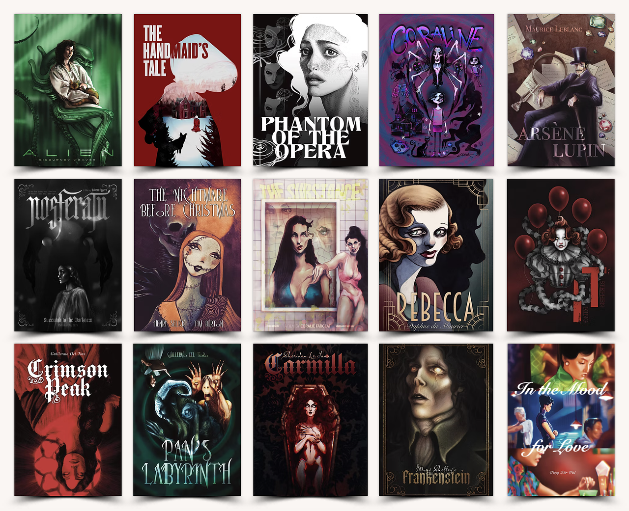Couvertures de livres et films
