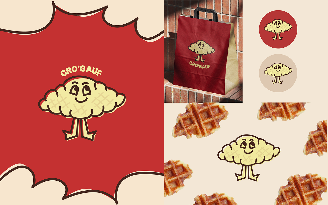 Réalisation de logo pour des croissants