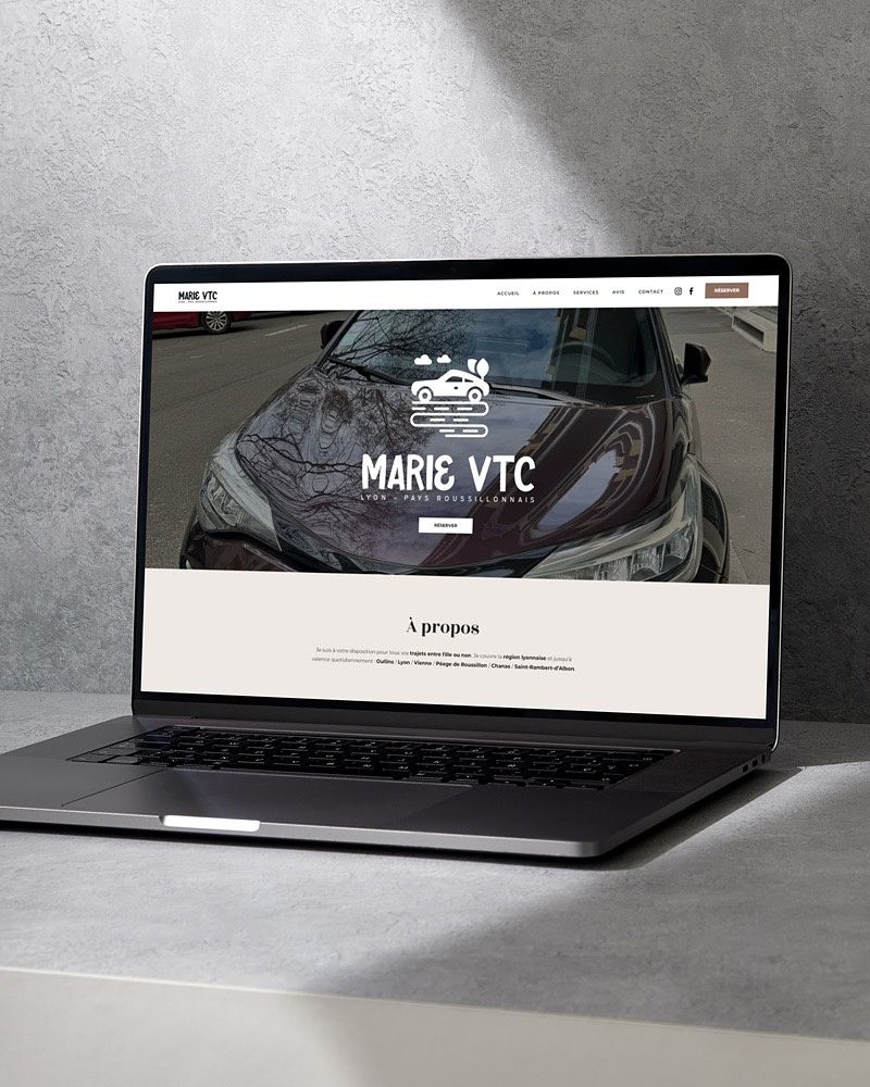 Site vitrine professionnel – Taxi / VTC