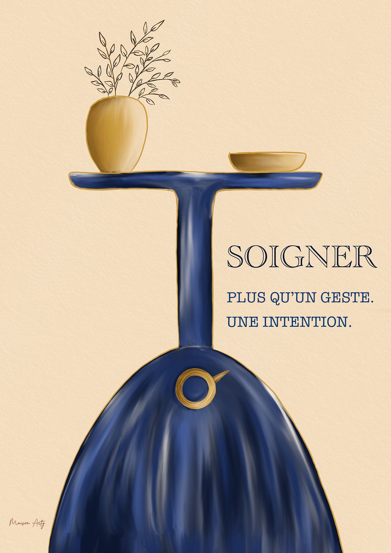Affiche illustrée pour cabinet médical