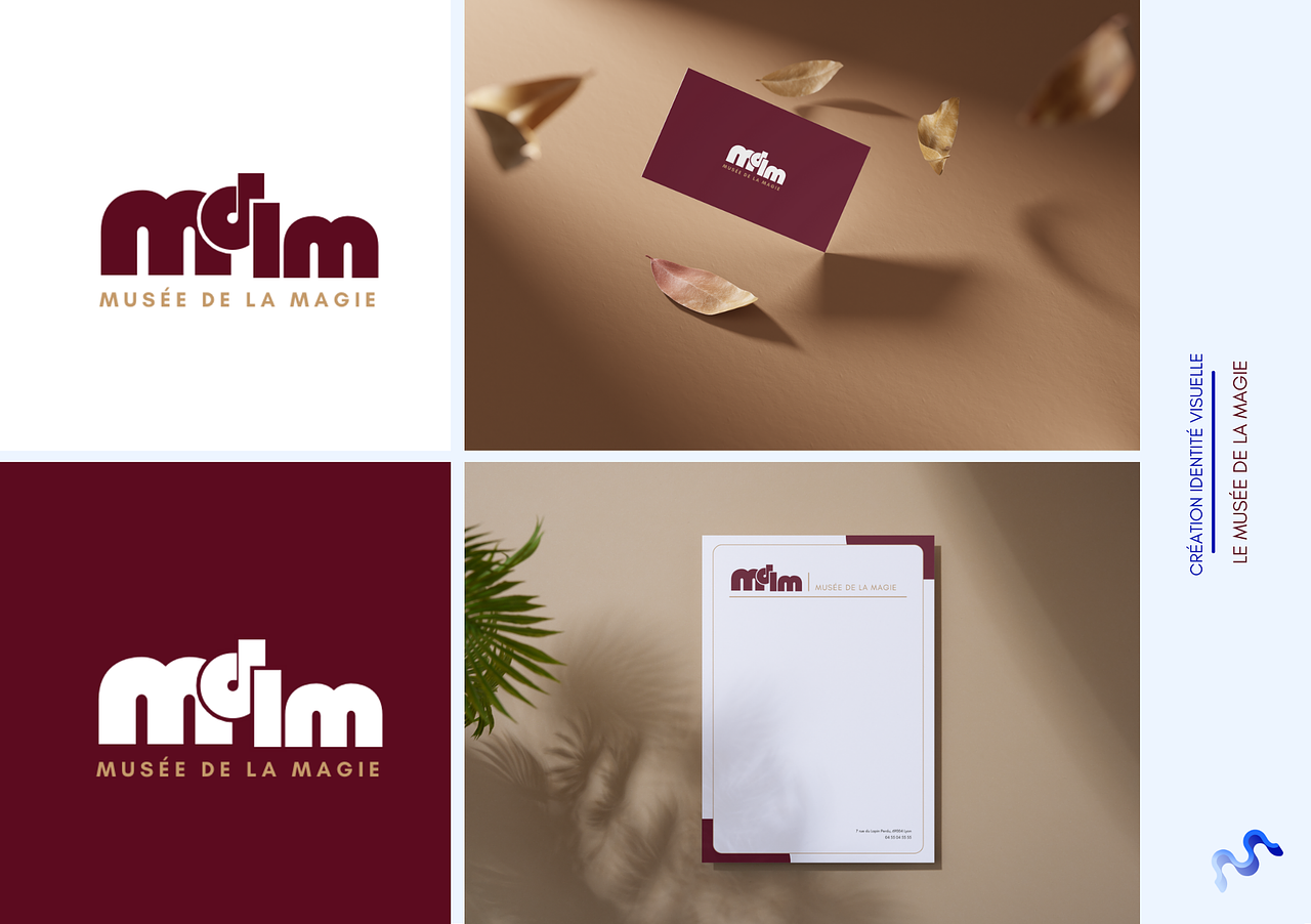 Création de logotype LE MUSÉE DE LA MAGIE