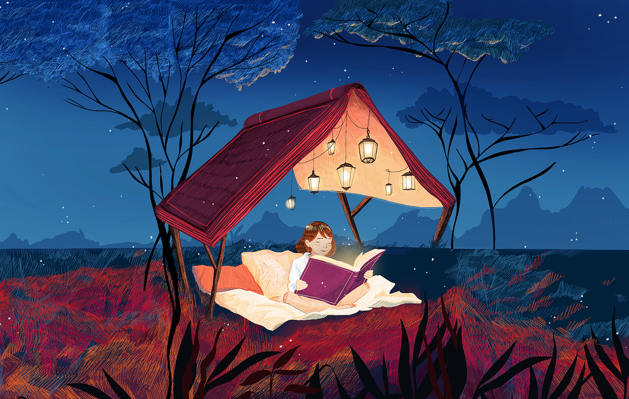 Illustration salon du livre