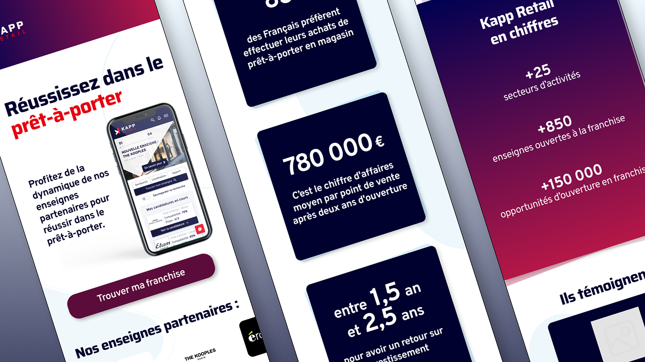 Kapp Retail - maquette web