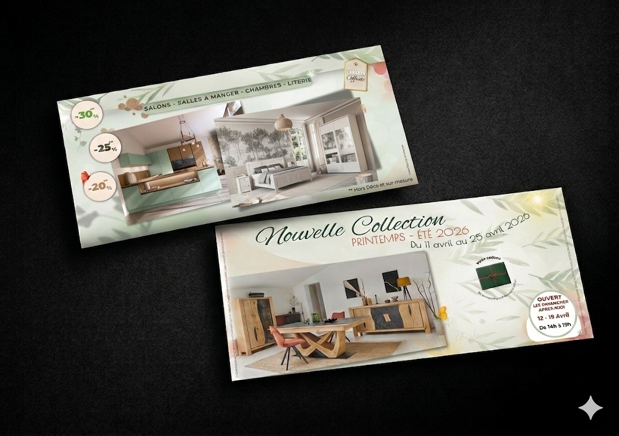 Flyer d'opération commerciale