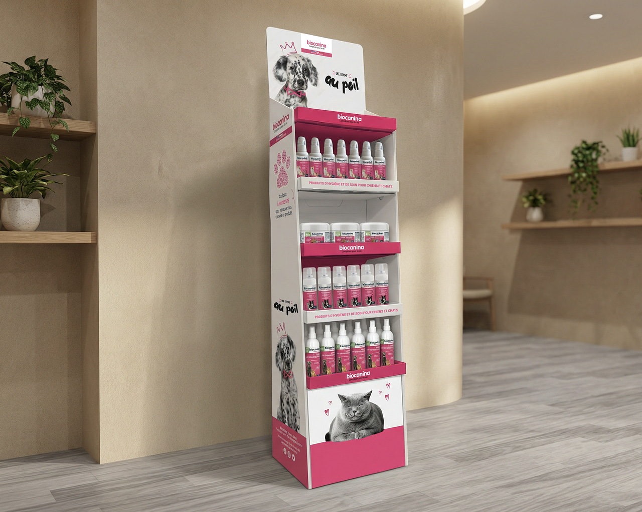 Présentoir gamme Biocanina