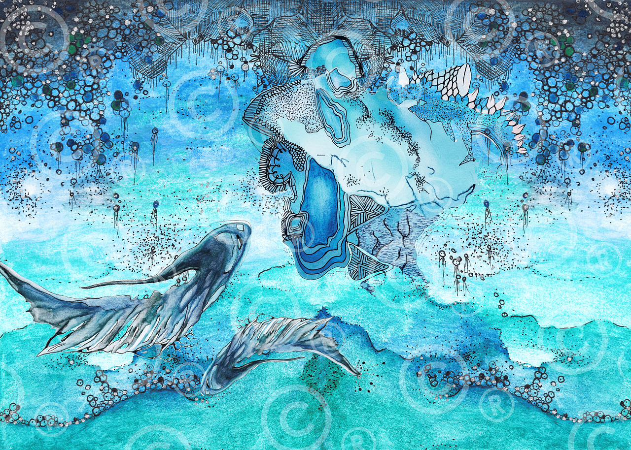 Illustration originale / aquarelle / fresque