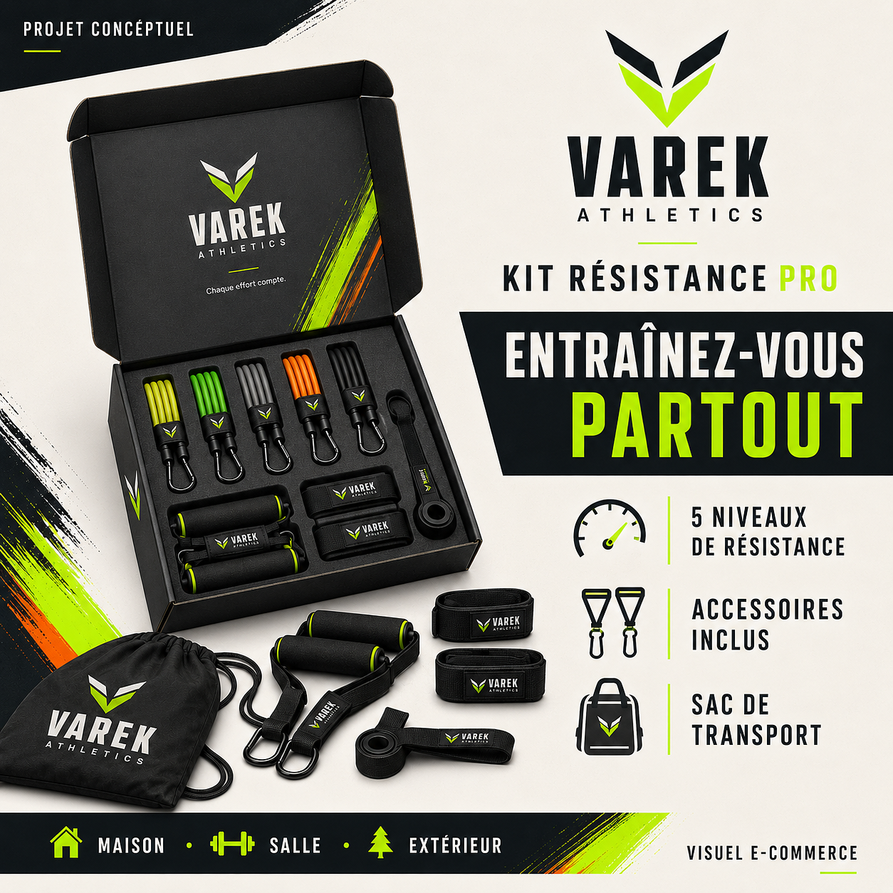 Projet conceptuel pour une marque fictive