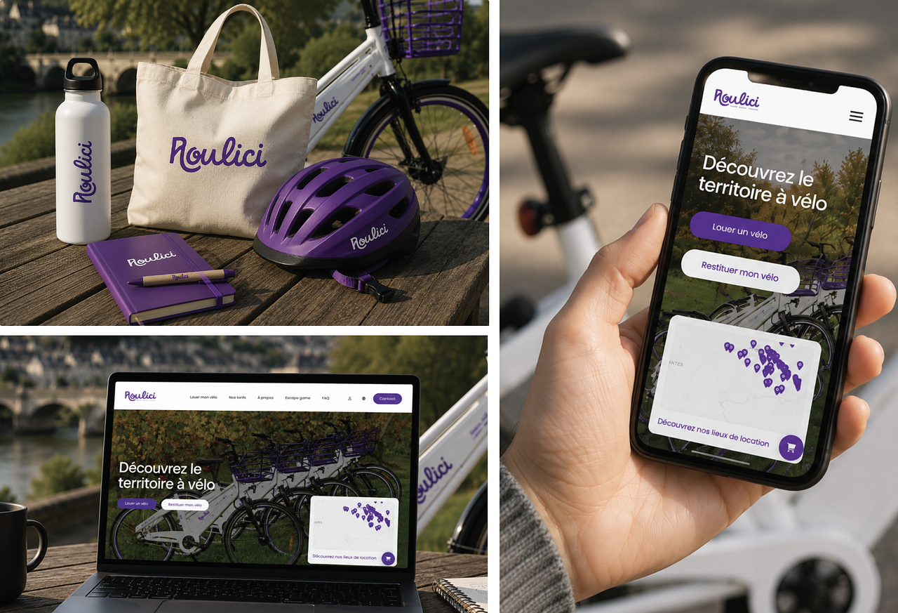 Roulici — Identité visuelle & interface web