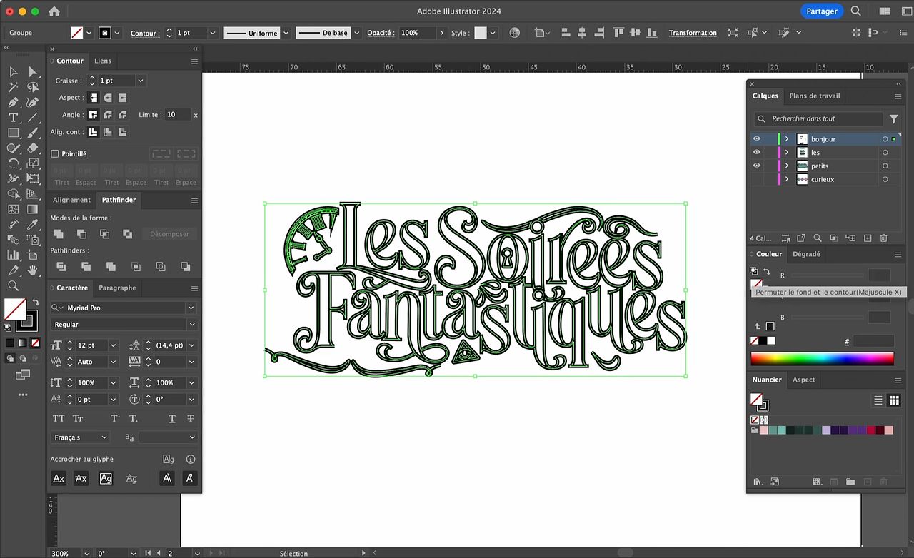 Création logotype à partir d'une typographie