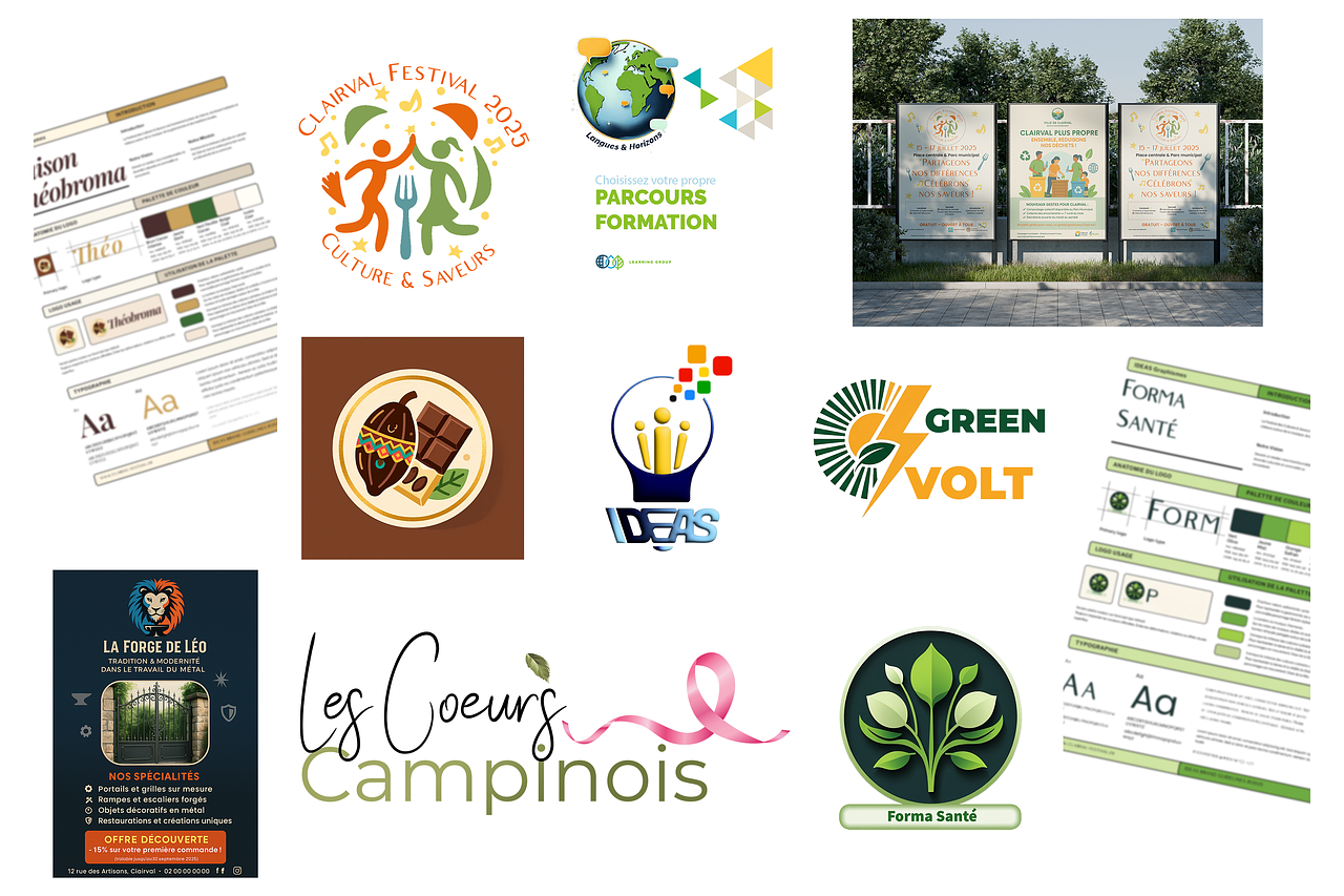 Affiches, Logos, Identité Graphique