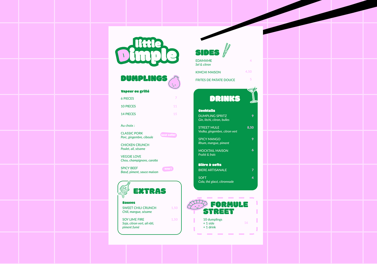 LITTLE DIMPLE | Dumpling steet food