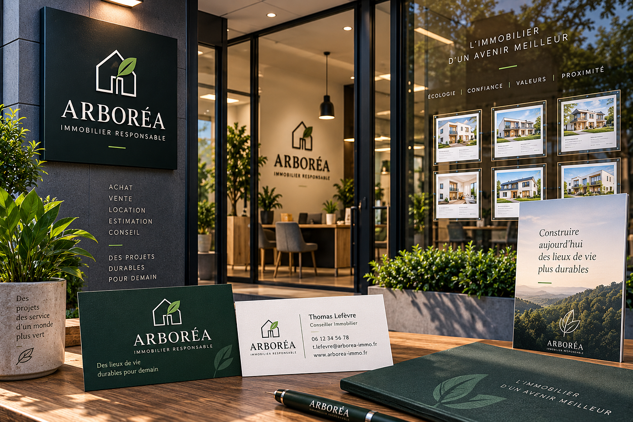 ARBORÉA – Identité visuelle Immobilier
