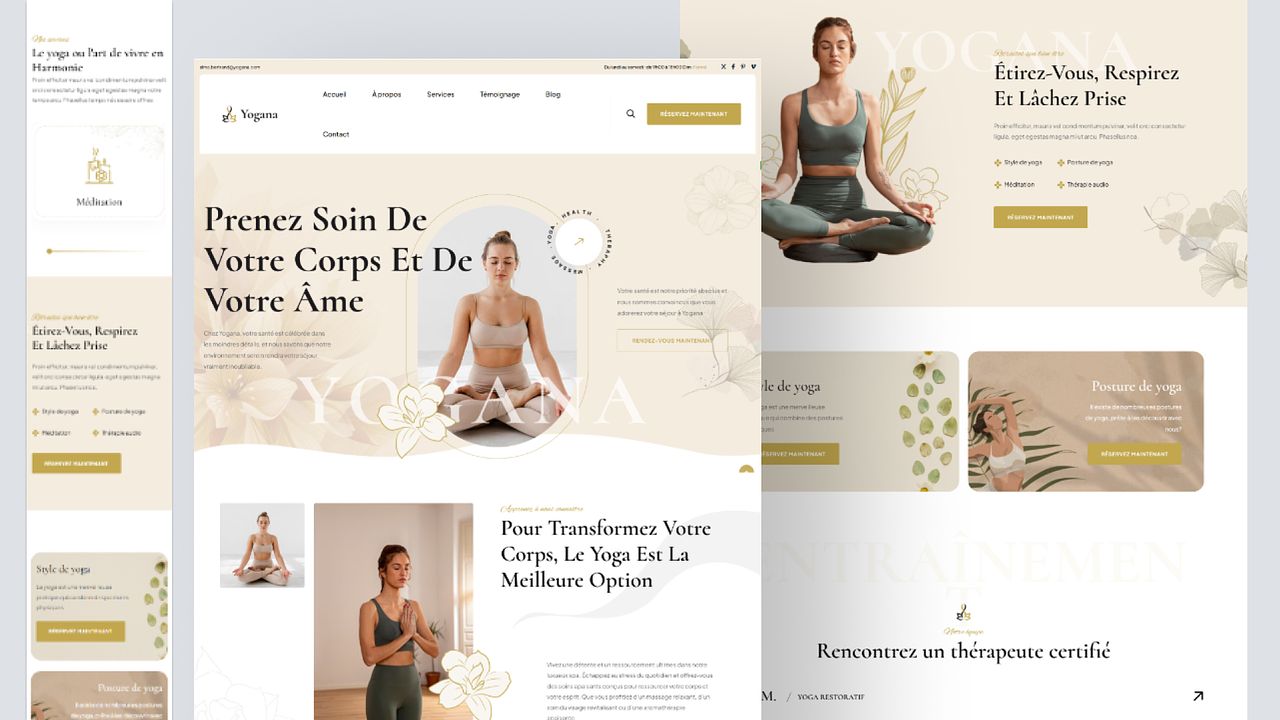 Site web Cours et Coaching Yoga / Bien-être