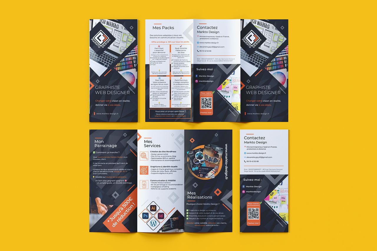 Brochure 3 Volets Markto Design