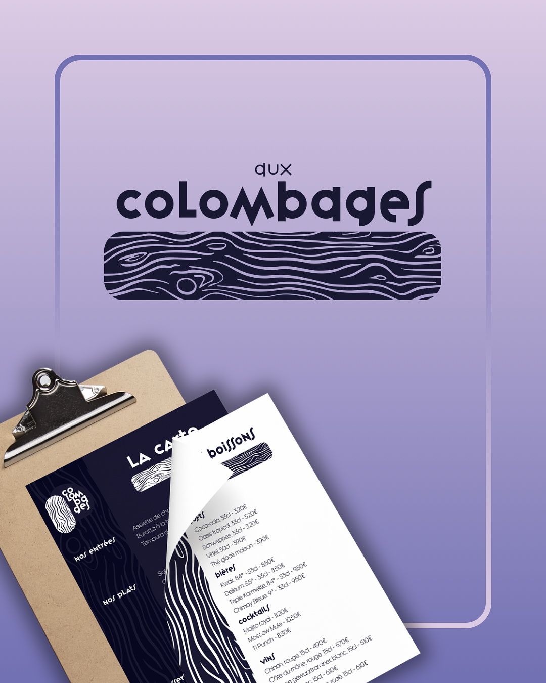 Logo et menu - Colombages