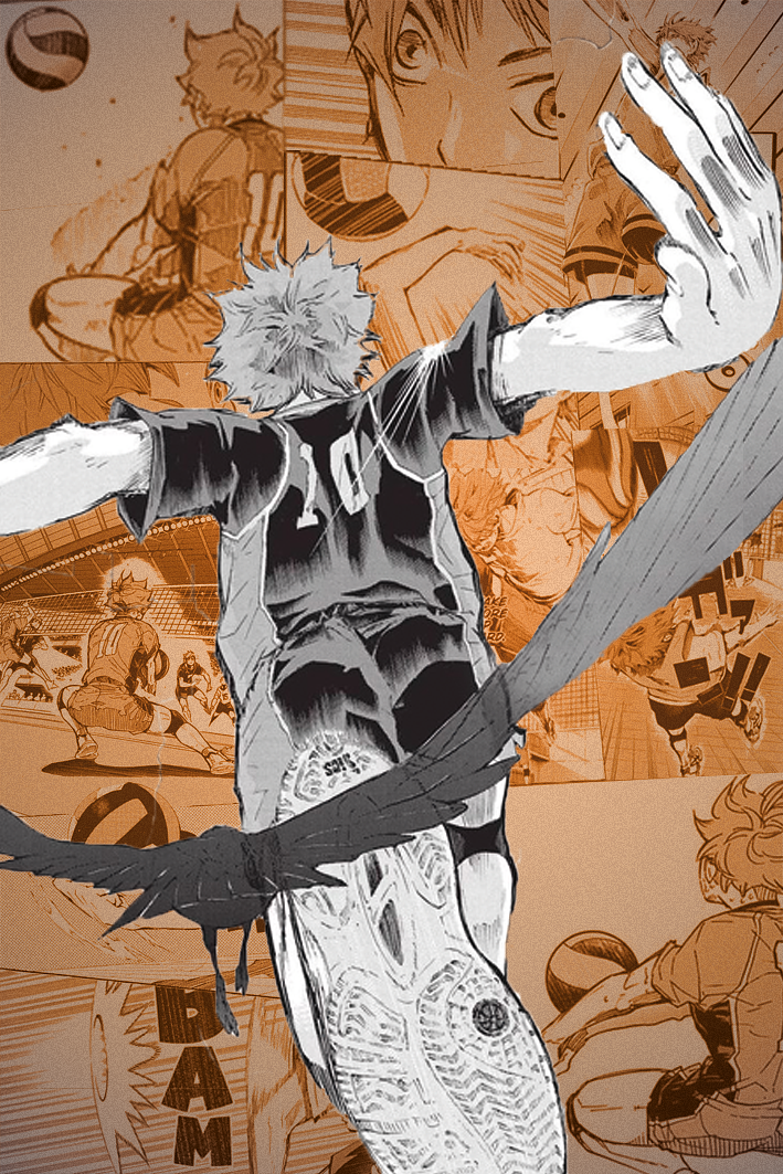 Affiche personnage Hinata - manga Haikyuu