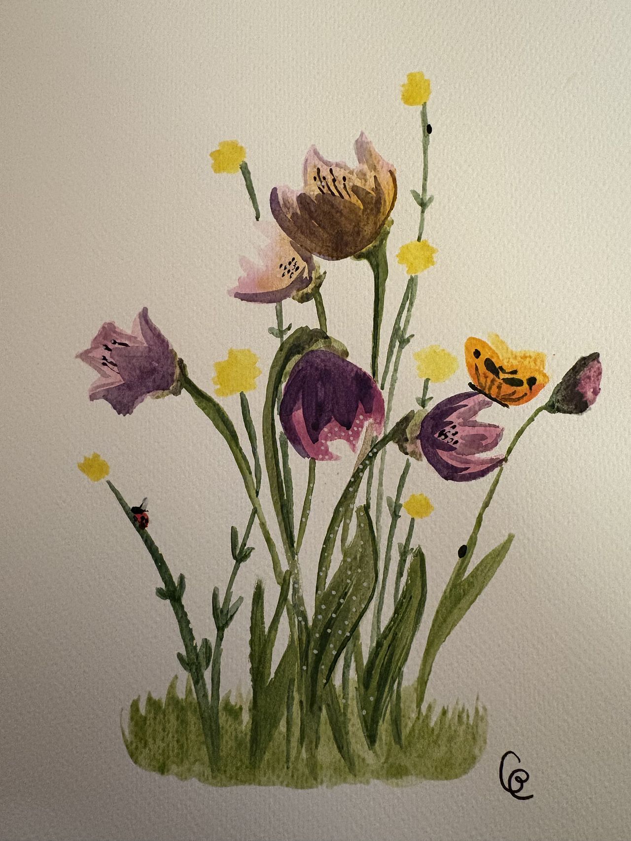 Aquarelle fleurs
