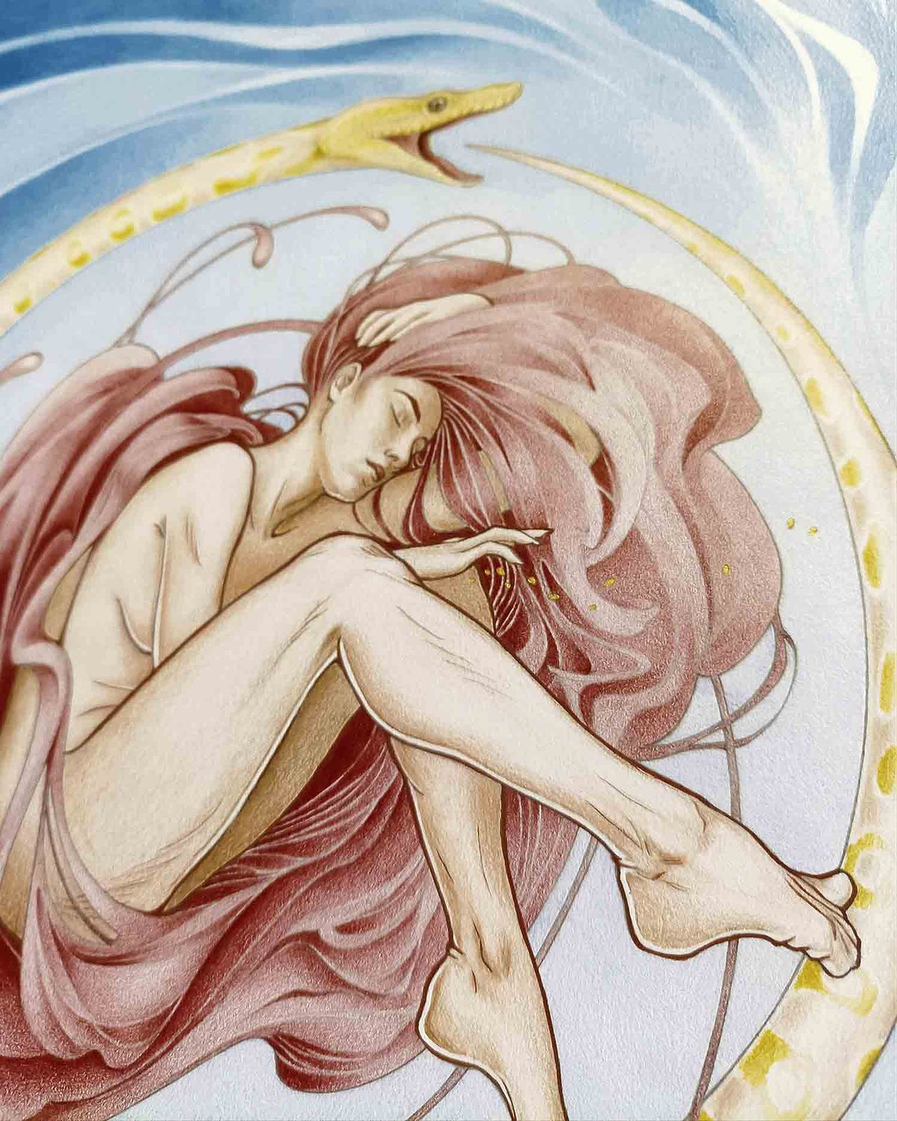 Illustration crayon de couleur