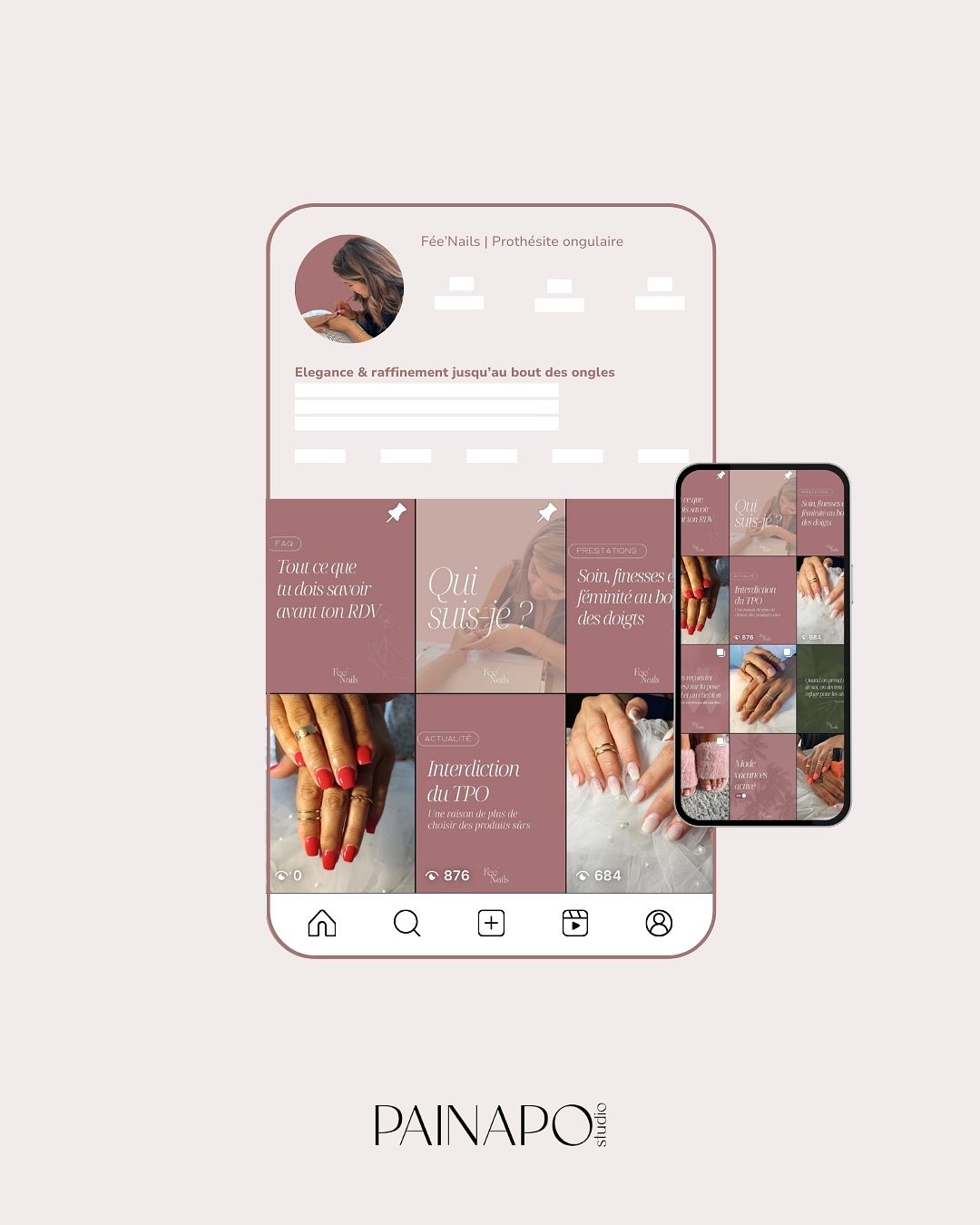Habillage Instagram Prothésiste Ongulaire