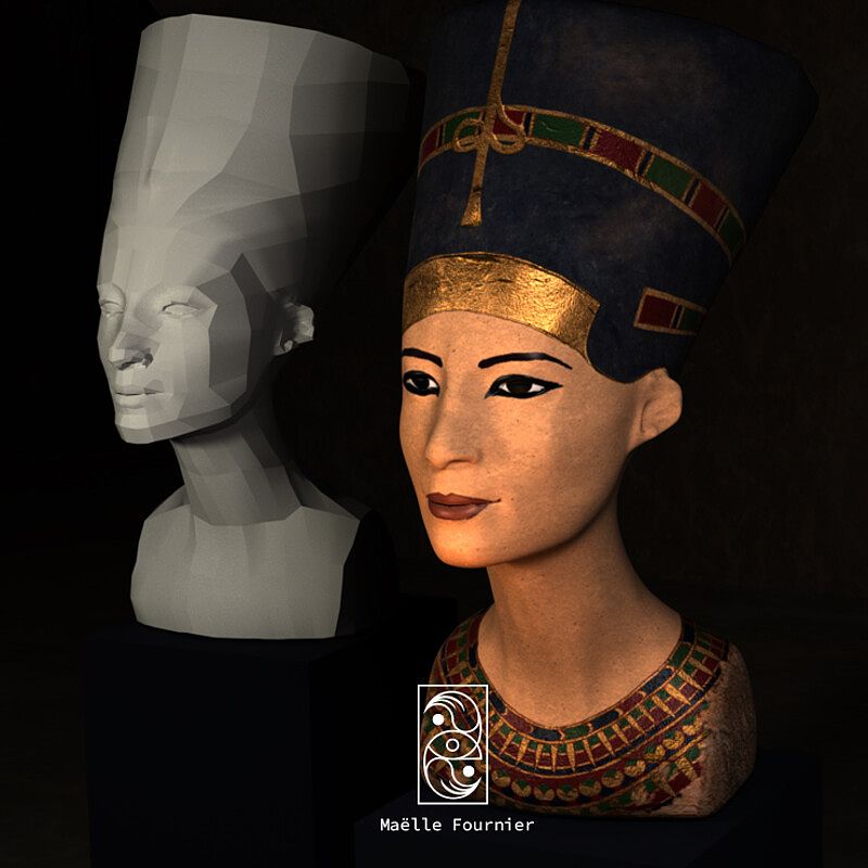 Sculpture antique – Retopo Nefertiti