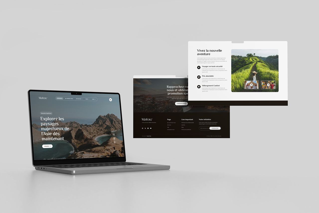 Site web agence de voyage